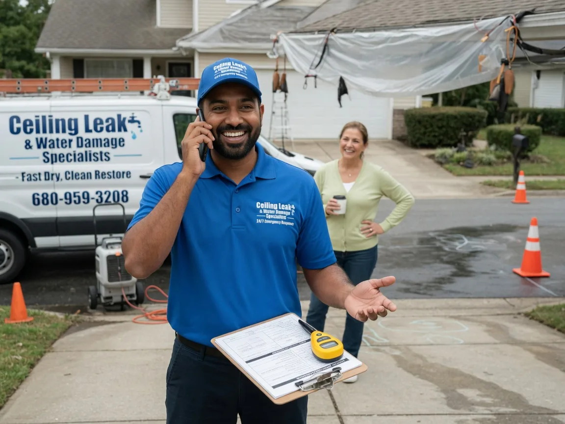 Ceiling Leak Cleanup Pomfret, MD FAQs